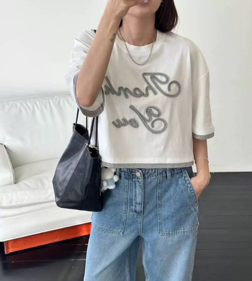 BLACKFRIDAY韓國東大門直郵女士新品熱賣時尚人氣T恤撞色BLACK FRIDAYT恤圖色4