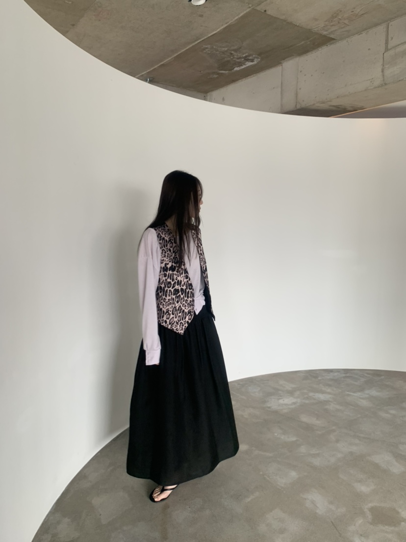 LE AVE韓國直郵實拍女裝新款熱賣時尚26春夏休閑馬甲豹紋LE AVE馬甲