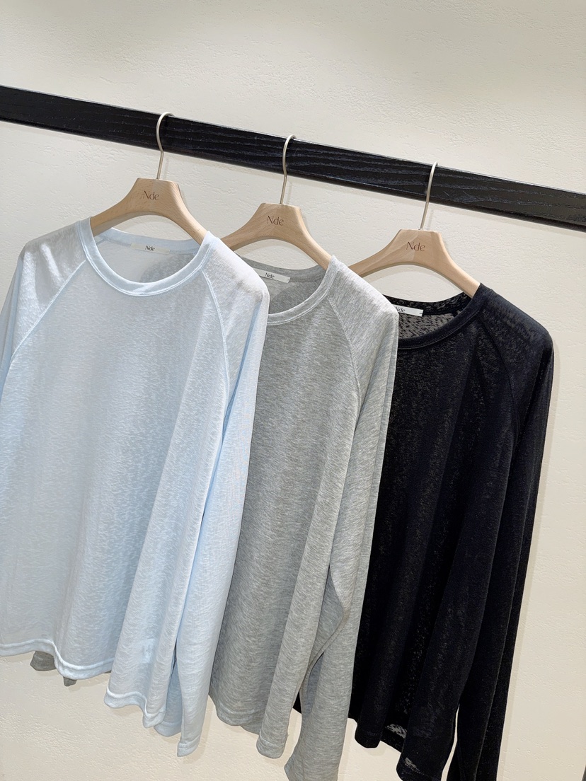 NDE韓國東大門代購女裝新品人氣時尚26春夏休閑熱賣長袖T恤BOHEME_NDE長袖T恤