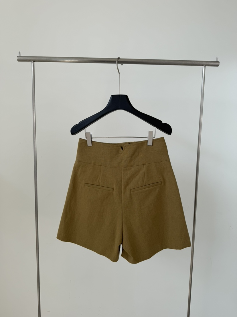 LE AVE韓國東大門代購女士新品職業26春夏熱賣休閑短褲亞麻LE AVE短褲