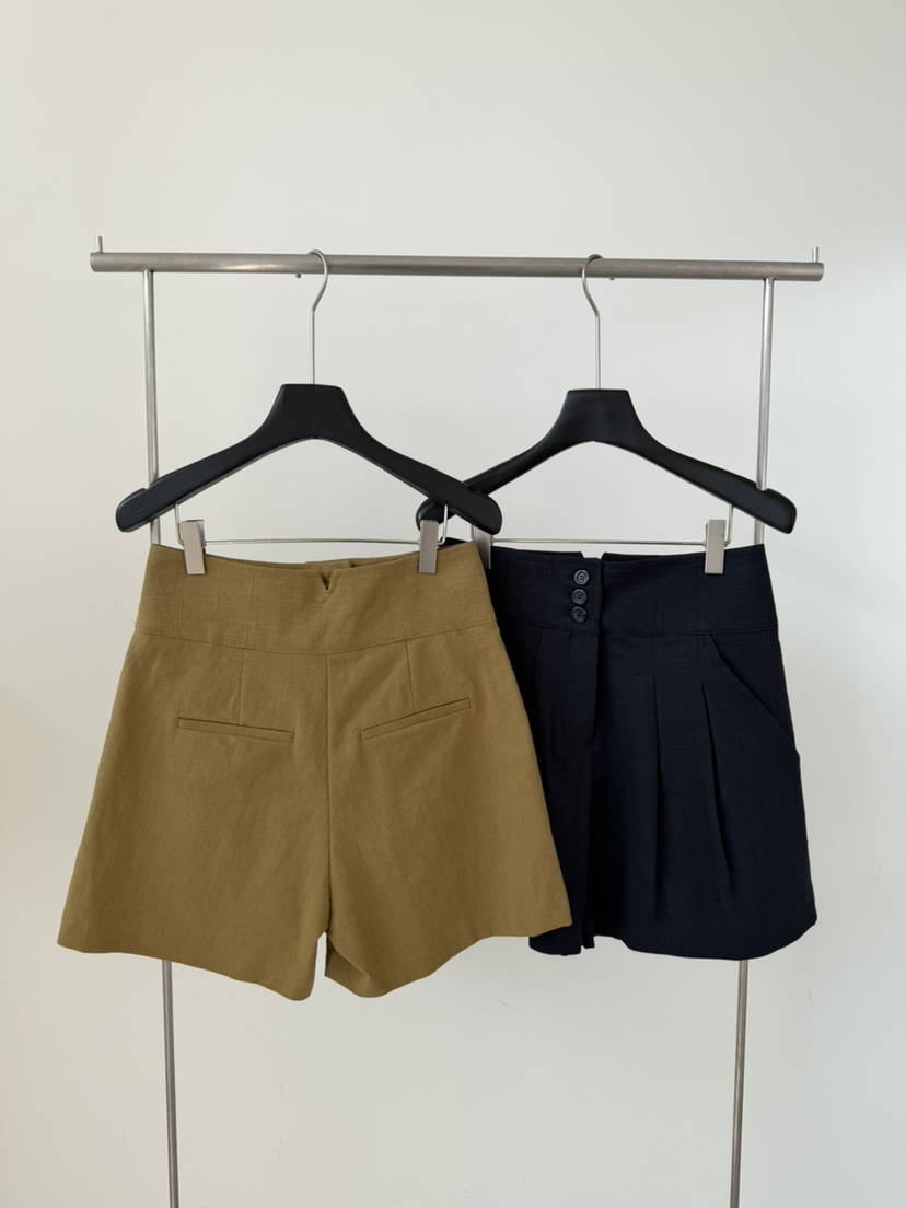 LE AVE韓國東大門代購女士新品職業26春夏熱賣休閑短褲亞麻LE AVE短褲