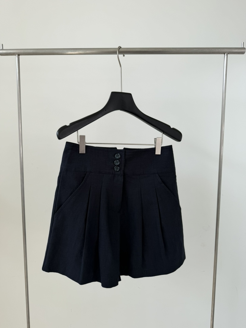 LE AVE韓國東大門代購女士新品職業26春夏熱賣休閑短褲亞麻LE AVE短褲圖色2