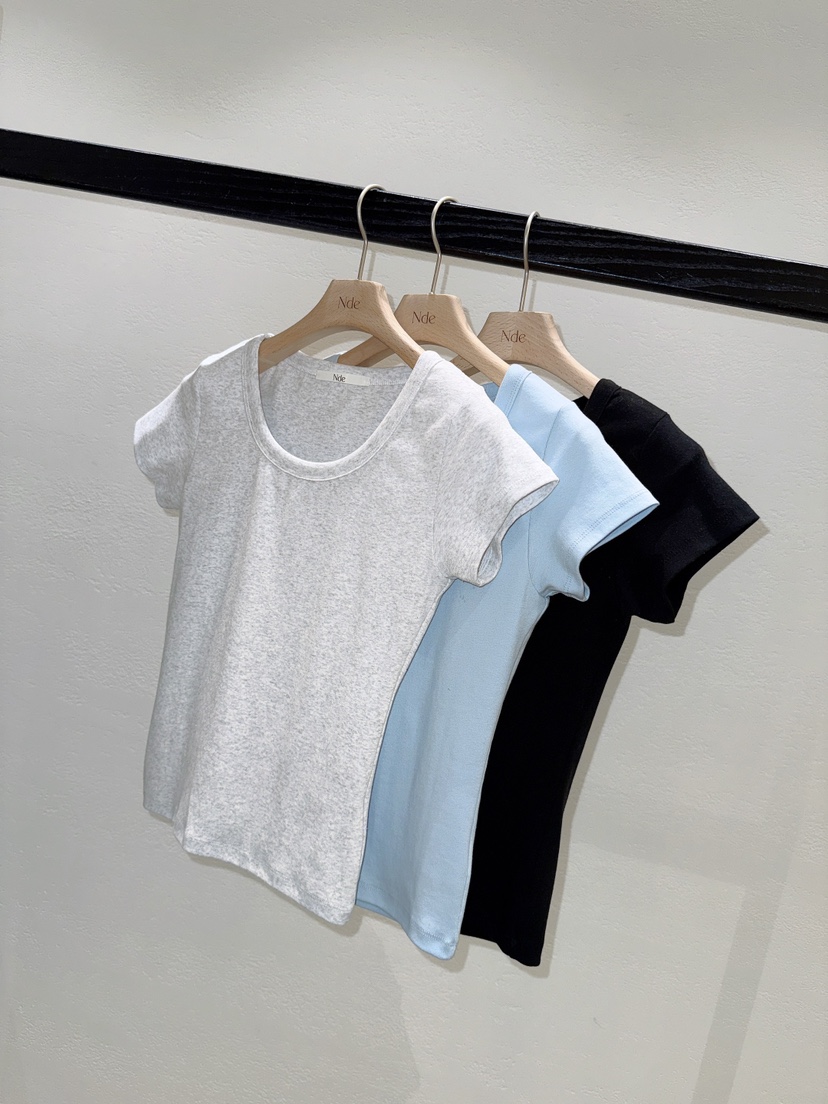 NDE韓國直郵女裝新品職業26春夏人氣休閑時尚熱賣推薦T恤BOHEME_NDET恤