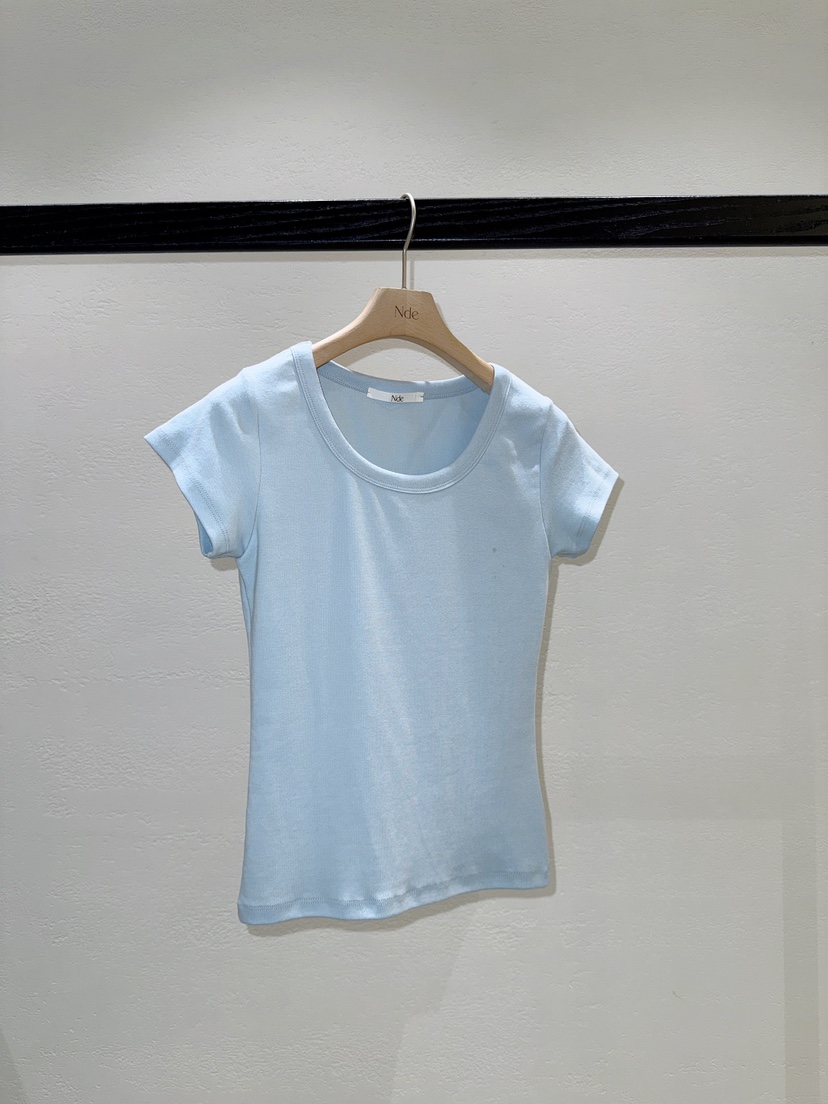 NDE韓國直郵女裝新品職業26春夏人氣休閑時尚熱賣推薦T恤BOHEME_NDET恤圖色2
