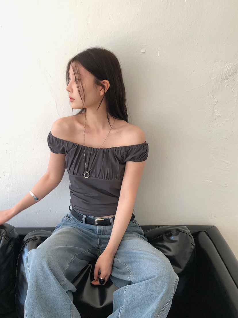 UNBOUND韓國東大門代購女裝新品職業推薦人氣時尚T恤荷葉邊UNBOUNDT恤