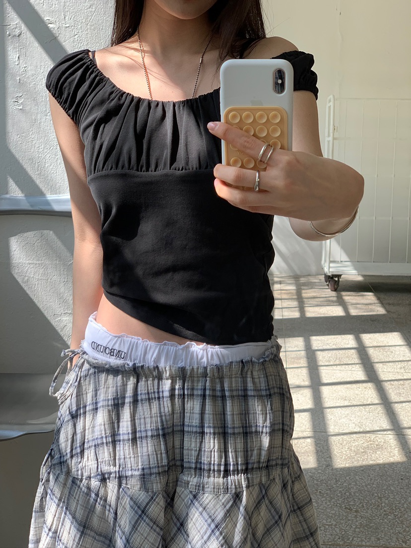 UNBOUND韓國東大門代購女裝新品職業推薦人氣時尚T恤荷葉邊UNBOUNDT恤