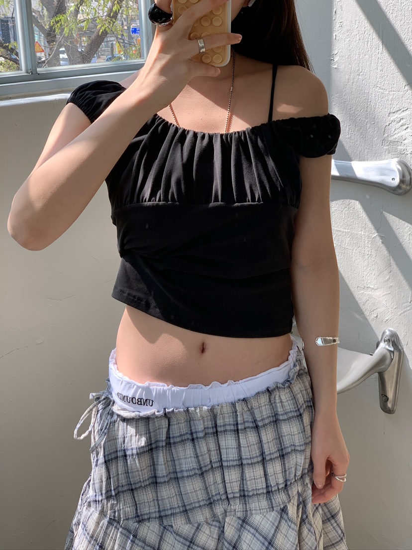 UNBOUND韓國東大門代購女裝新品職業推薦人氣時尚T恤荷葉邊UNBOUNDT恤