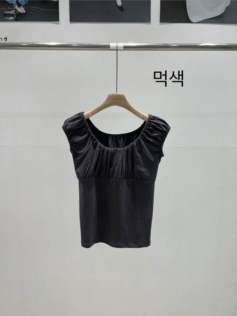 UNBOUND韓國東大門代購女裝新品職業推薦人氣時尚T恤荷葉邊UNBOUNDT恤圖色2