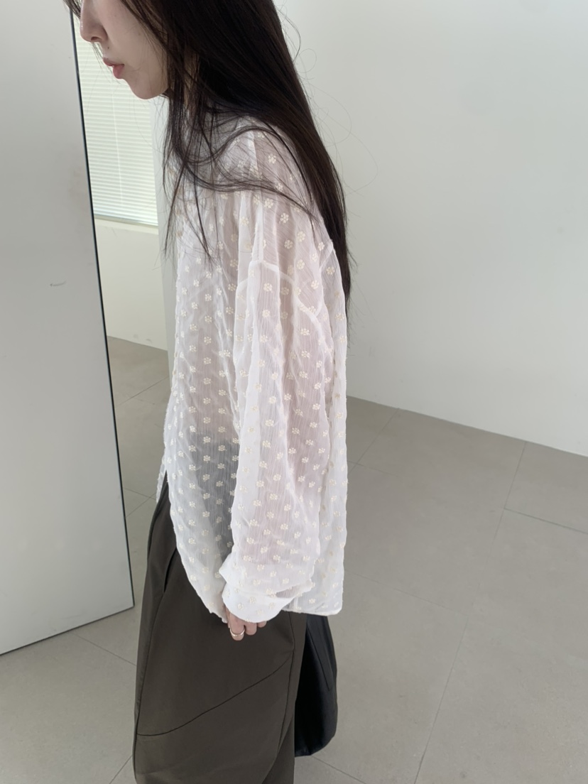 LE AVE韓國東大門代購女裝新款人氣時尚休閑26春夏襯衫蕾絲衫LE AVE襯衫/蕾絲衫