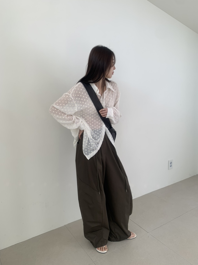 LE AVE韓國東大門代購女裝新款人氣時尚休閑26春夏襯衫蕾絲衫LE AVE襯衫/蕾絲衫