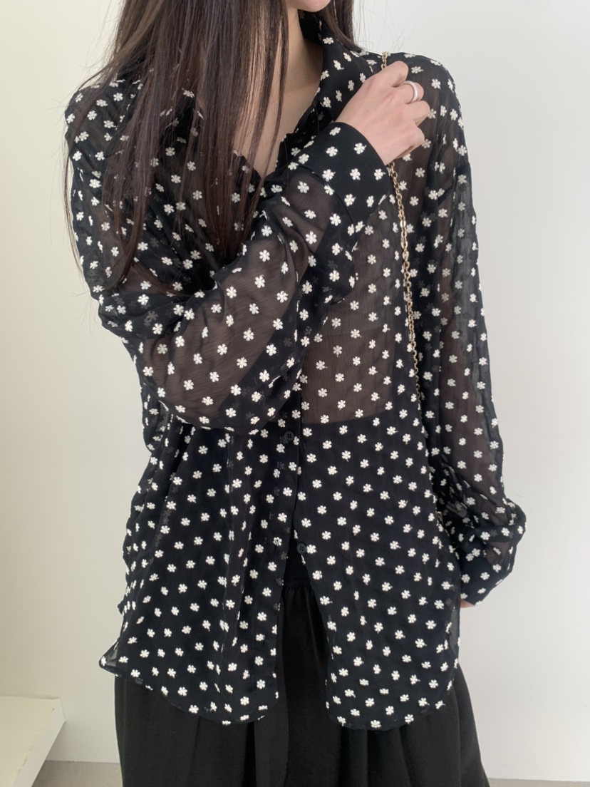 LE AVE韓國東大門代購女裝新款人氣時尚休閑26春夏襯衫蕾絲衫LE AVE襯衫/蕾絲衫