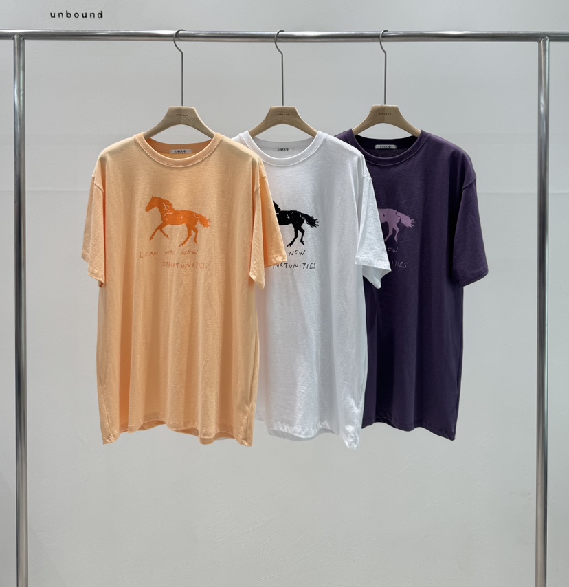 UNBOUND韓國代購女士新品休閑推薦26春夏熱賣職業時尚T恤UNBOUNDT恤