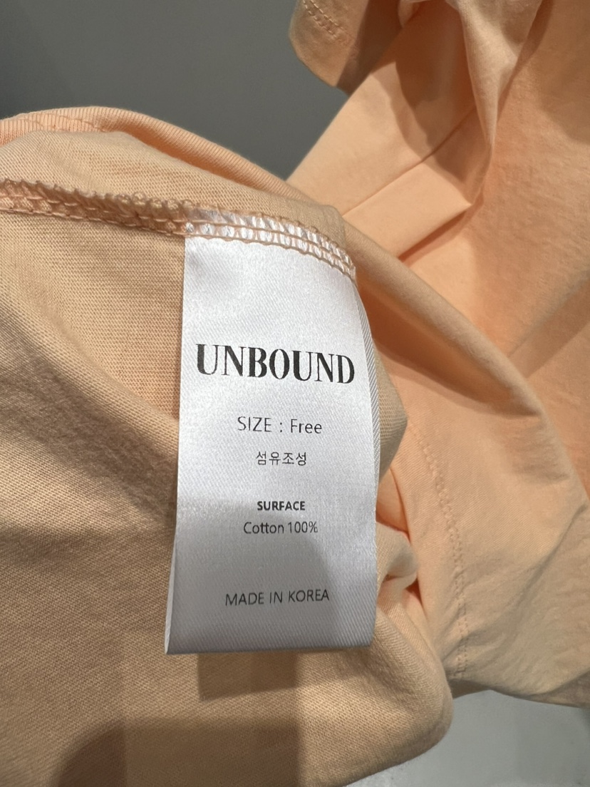 UNBOUND韓國代購女士新品休閑推薦26春夏熱賣職業時尚T恤UNBOUNDT恤