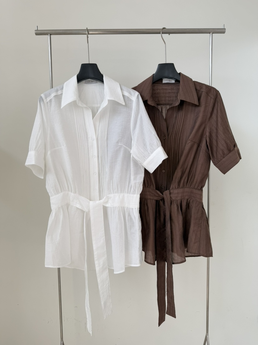 LE AVE韓國代購女裝新品時尚人氣推薦26春夏職業襯衫蕾絲衫LE AVE襯衫/蕾絲衫