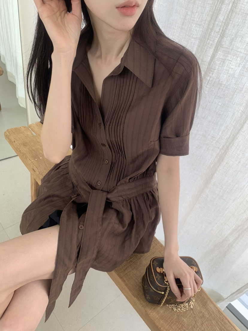 LE AVE韓國代購女裝新品時尚人氣推薦26春夏職業襯衫蕾絲衫LE AVE襯衫/蕾絲衫