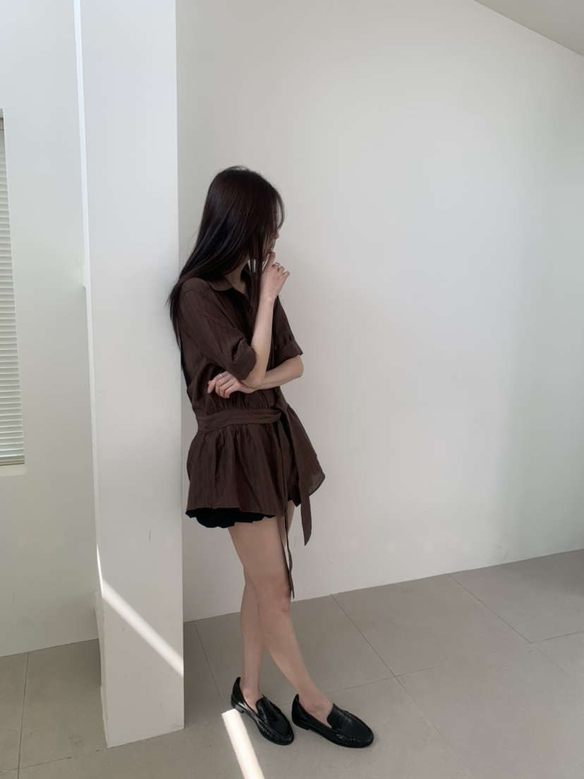 LE AVE韓國代購女裝新品時尚人氣推薦26春夏職業襯衫蕾絲衫LE AVE襯衫/蕾絲衫