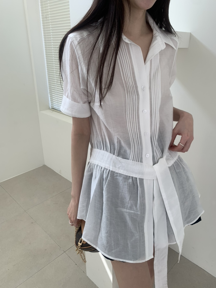 LE AVE韓國代購女裝新品時尚人氣推薦26春夏職業襯衫蕾絲衫LE AVE襯衫/蕾絲衫