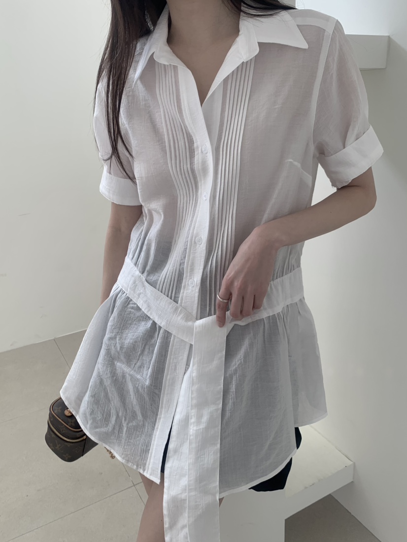 LE AVE韓國代購女裝新品時尚人氣推薦26春夏職業襯衫蕾絲衫LE AVE襯衫/蕾絲衫