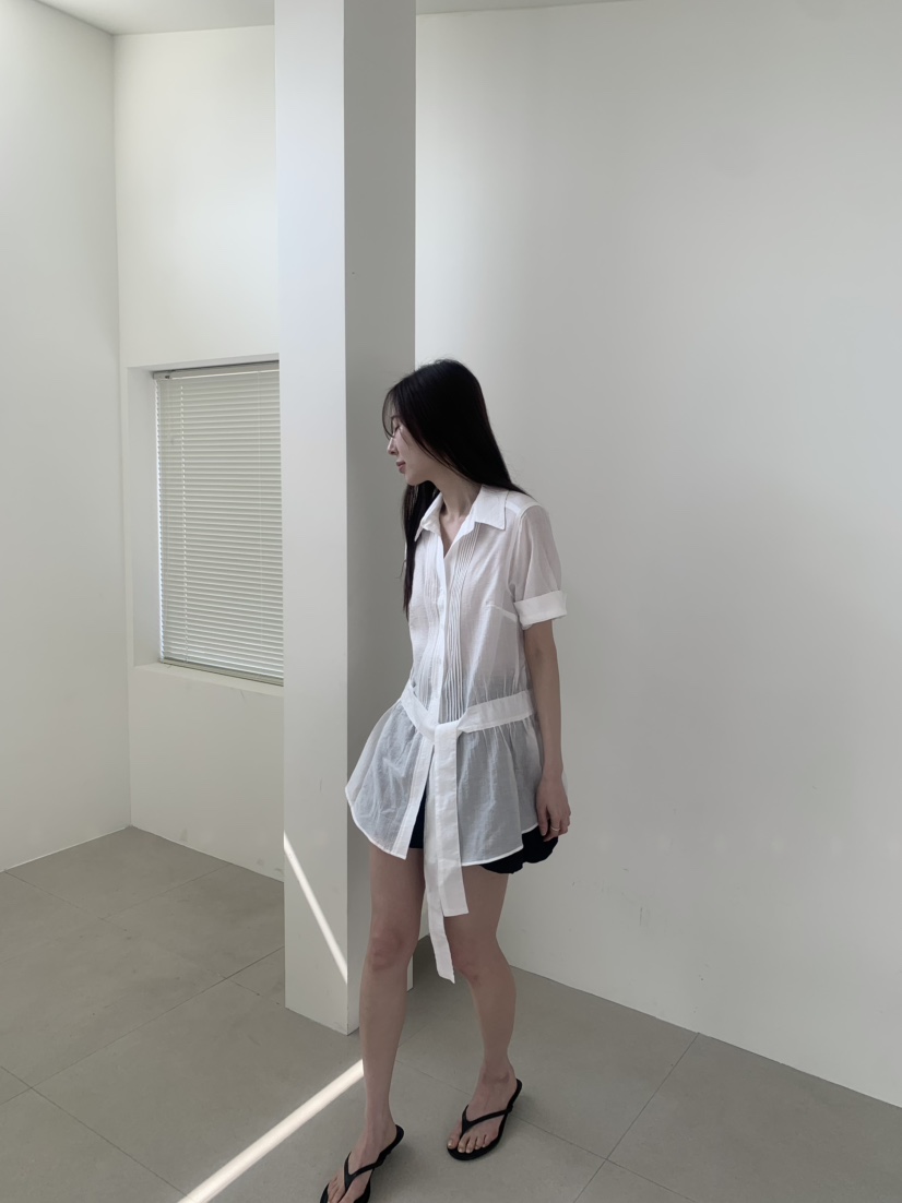 LE AVE韓國代購女裝新品時尚人氣推薦26春夏職業襯衫蕾絲衫LE AVE襯衫/蕾絲衫