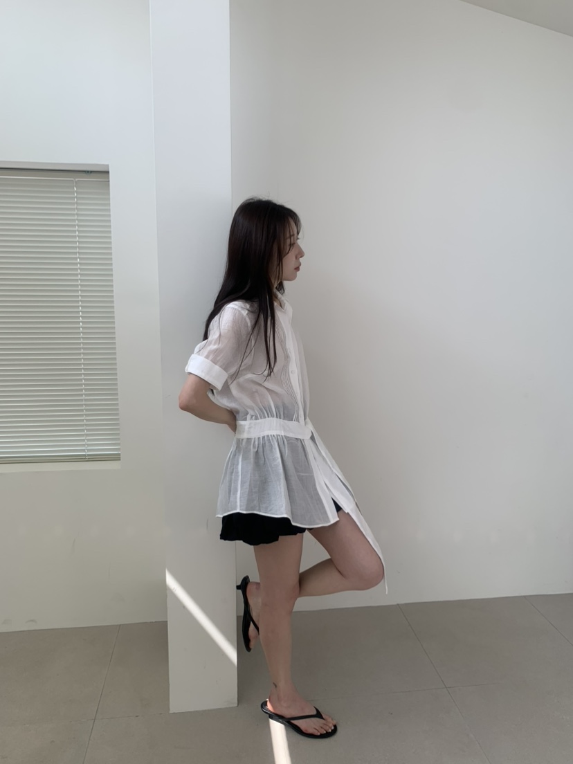 LE AVE韓國代購女裝新品時尚人氣推薦26春夏職業襯衫蕾絲衫LE AVE襯衫/蕾絲衫