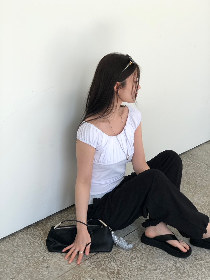 UNBOUND韓國代購女裝新款26春夏熱賣時尚休閑人氣休閑褲刺繡UNBOUND休閑褲