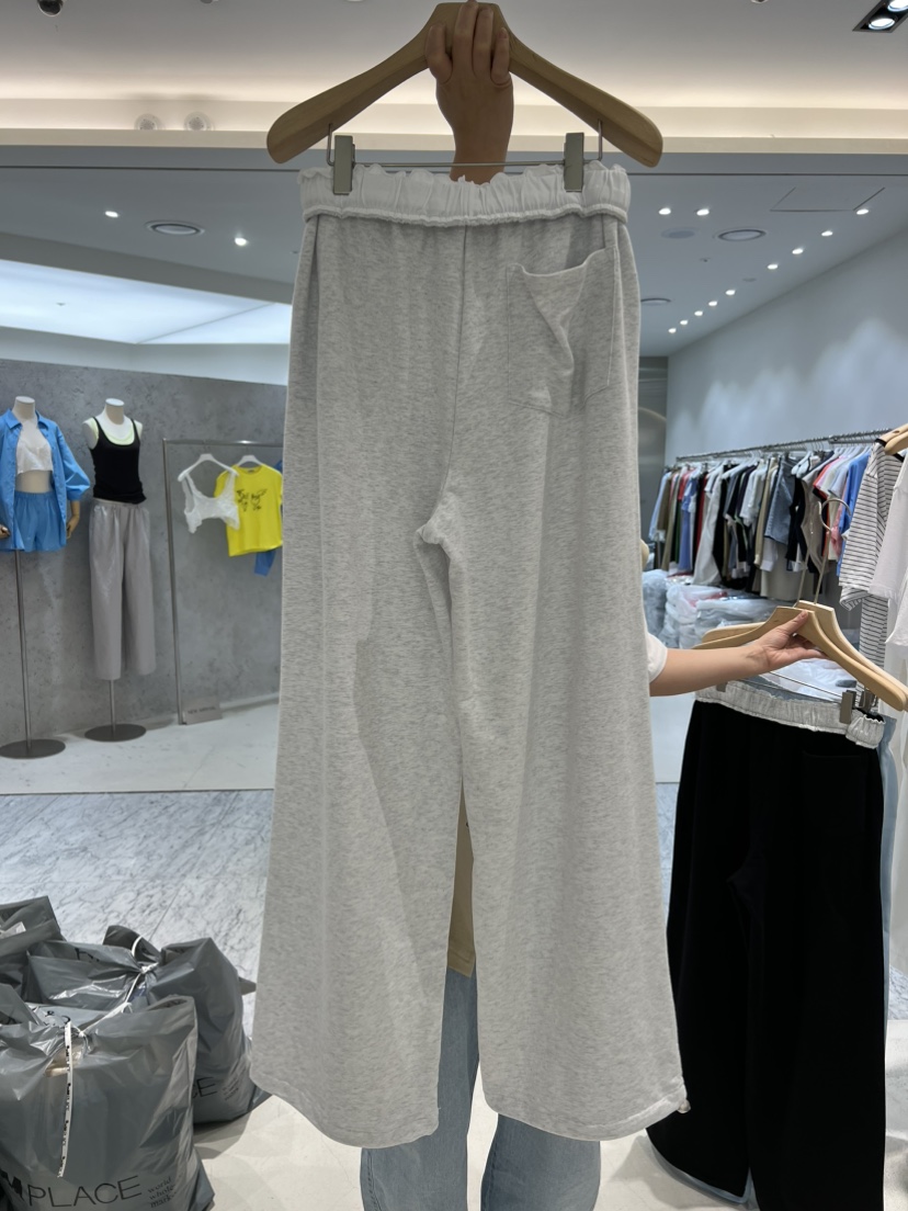 UNBOUND韓國代購女裝新款26春夏熱賣時尚休閑人氣休閑褲刺繡UNBOUND休閑褲