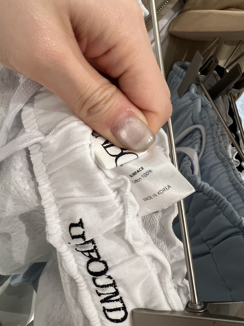 UNBOUND韓國代購女裝新款26春夏熱賣時尚休閑人氣休閑褲刺繡UNBOUND休閑褲