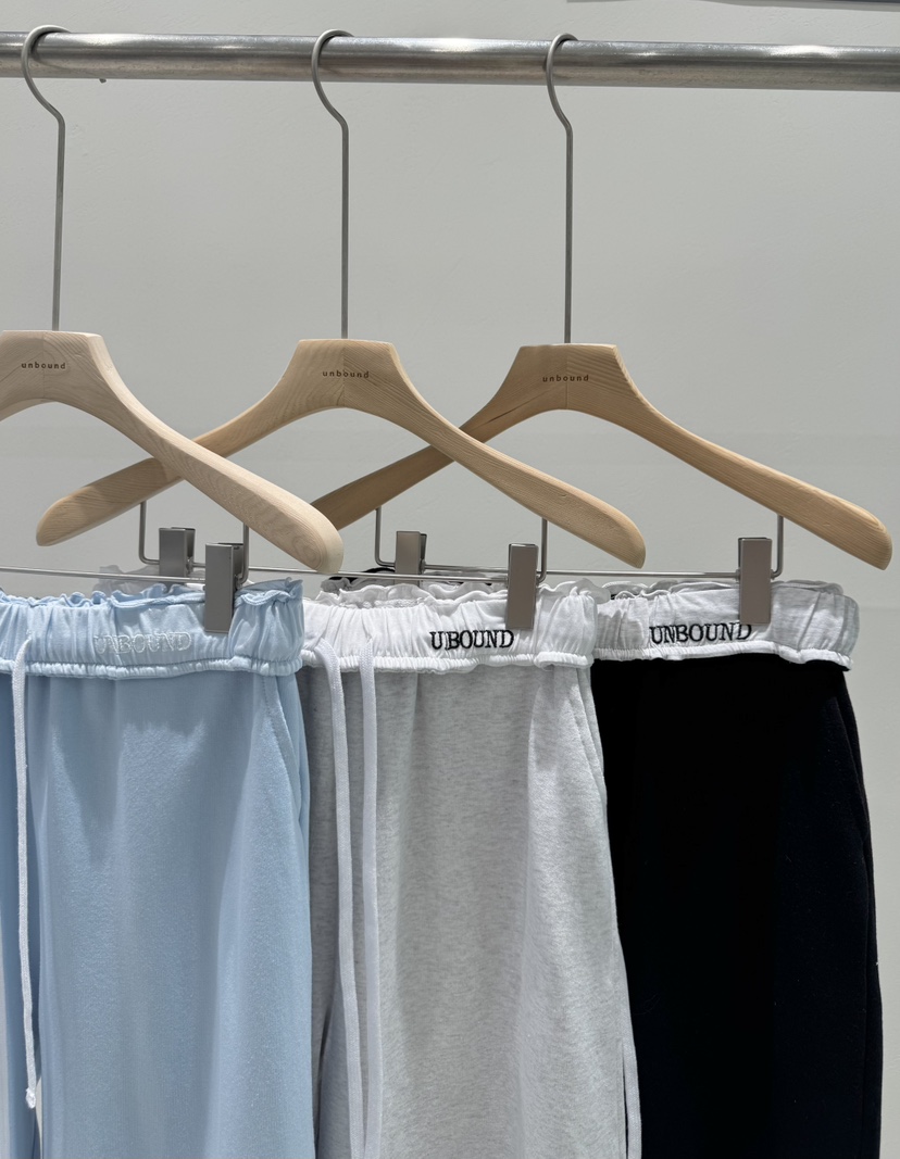 UNBOUND韓國代購女裝新款26春夏熱賣時尚休閑人氣休閑褲刺繡UNBOUND休閑褲