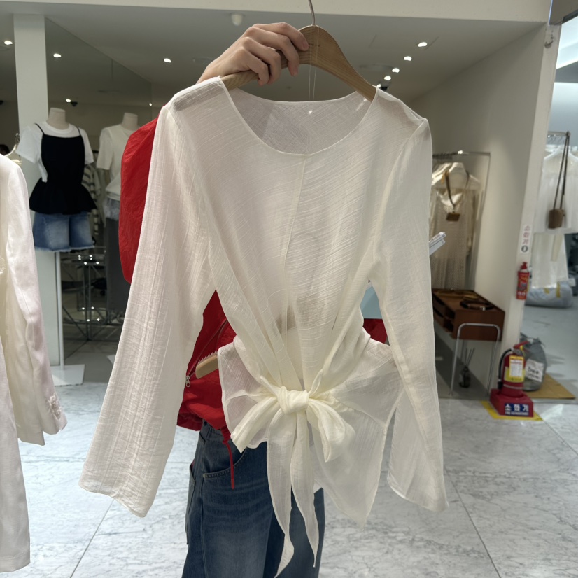 BLUEI-D/N SHARP韓國直郵女士新品人氣職業襯衫蕾絲衫Blue i-d/N SHARP襯衫/蕾絲衫圖色3