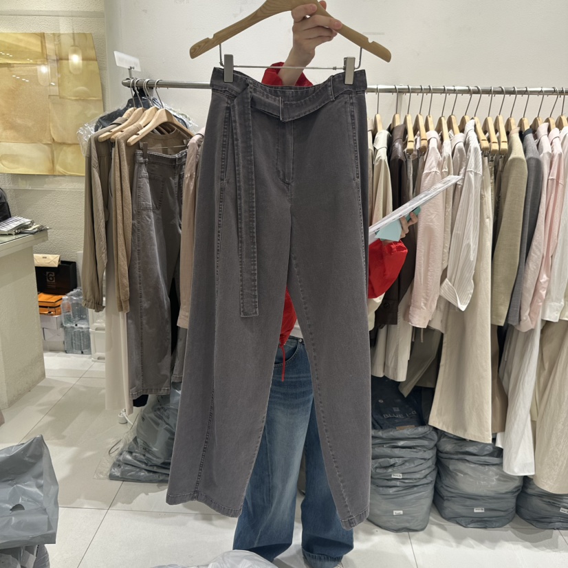 BLUEI-D/N SHARP韓國東大門代購女裝新款26春夏休閑褲含腰帶Blue i-d/N SHARP休閑褲圖色3