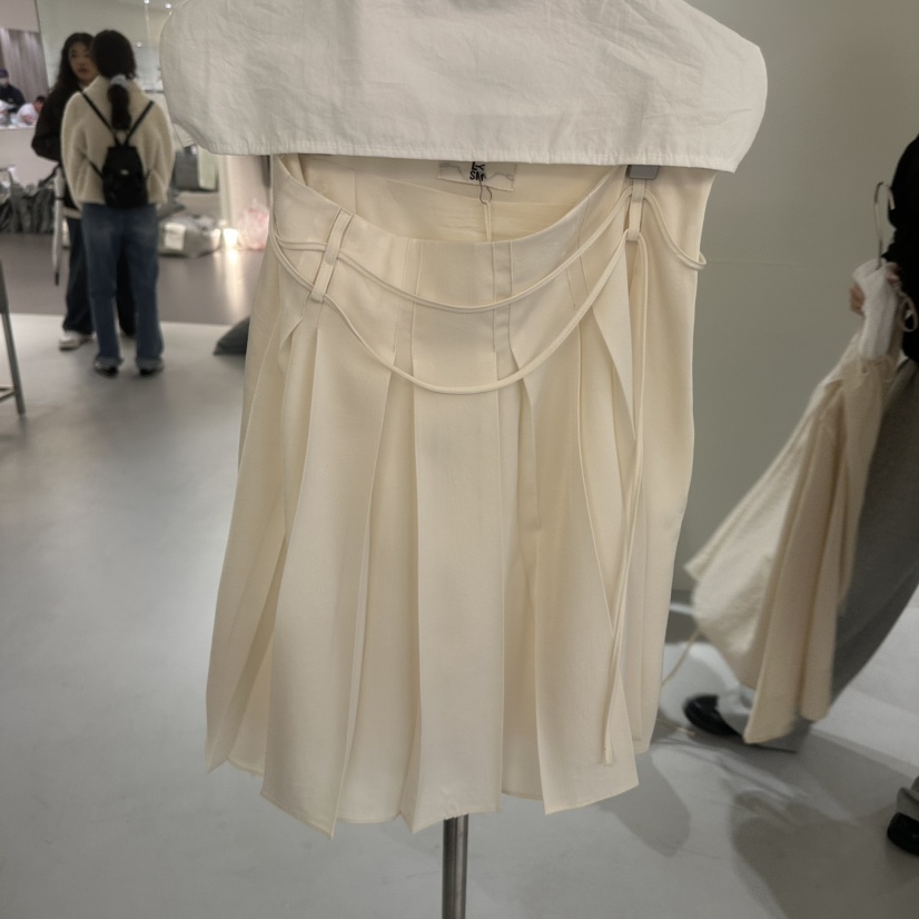 LOVE YOU SO MUCH/MORE THAN YESTERDAY韓國東大門代購女士新款職業半身裙中短裙含腰繩LYSM/MORE THAN YESTERDAY半身裙/中短裙