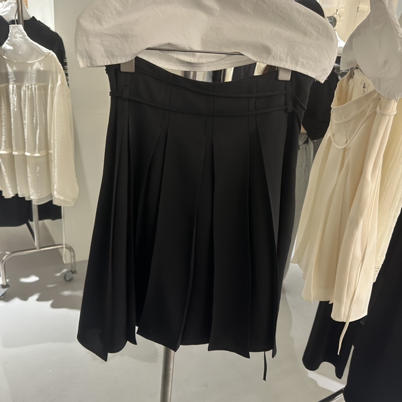 LOVE YOU SO MUCH/MORE THAN YESTERDAY韓國東大門代購女士新款職業半身裙中短裙含腰繩LYSM/MORE THAN YESTERDAY半身裙/中短裙圖色2