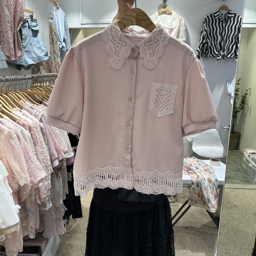 BELITA韓國直郵女士新品推薦26春夏休閑人氣職業襯衫蕾絲衫BELITA襯衫/蕾絲衫圖色1