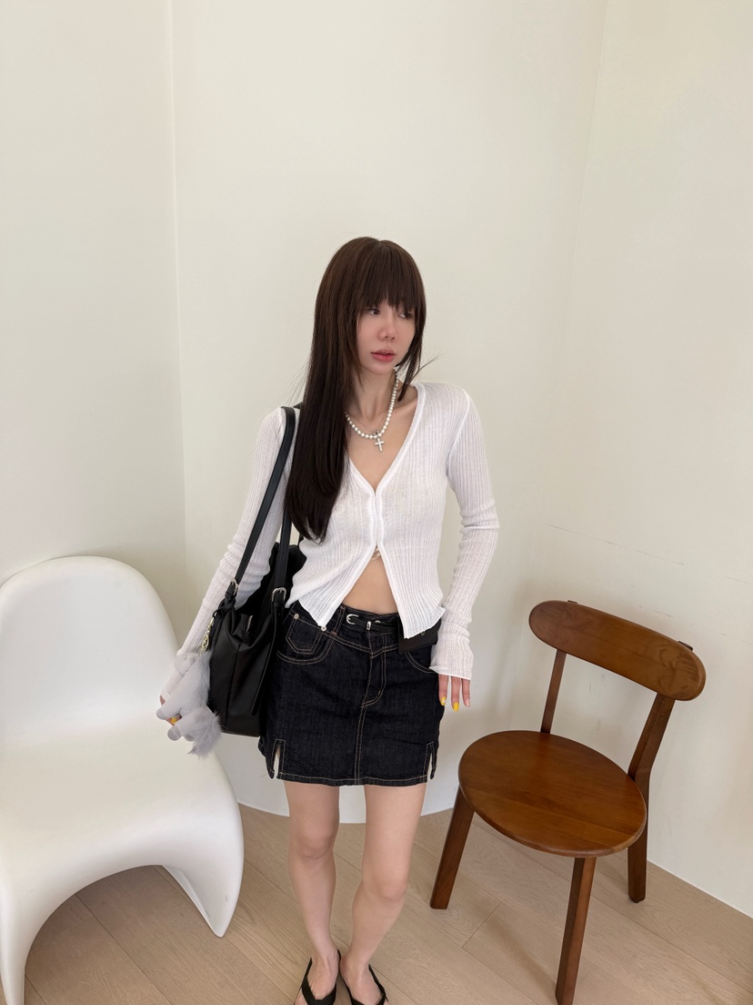 LUMIPLE韓國東大門代購女士新款職業時尚熱賣針織衫開衫羅紋LUMIPLE針織衫