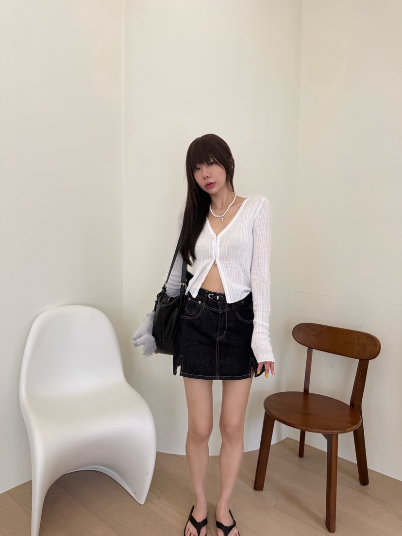 LUMIPLE韓國東大門代購女士新款職業時尚熱賣針織衫開衫羅紋LUMIPLE針織衫