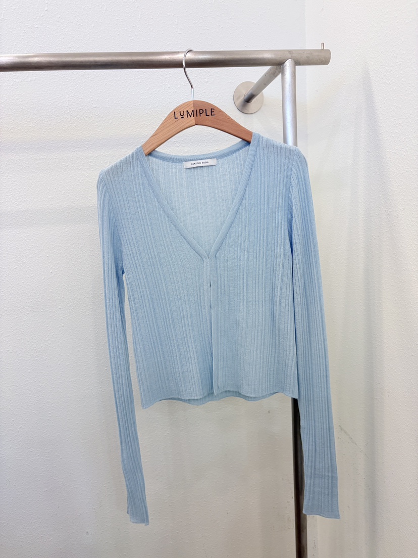 LUMIPLE韓國東大門代購女士新款職業時尚熱賣針織衫開衫羅紋LUMIPLE針織衫圖色1