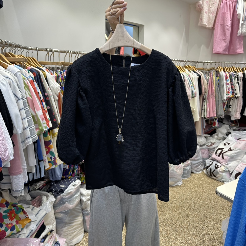 HAPPYBERRY韓國東大門代購女裝新款人氣襯衫蕾絲衫不含項鏈刺繡HAPPYBERRY襯衫/蕾絲衫圖色3