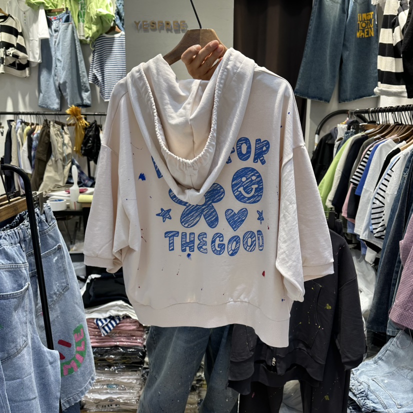 YESFREE韓國直郵實拍女士新款人氣時尚26春夏職業夾克連帽YESFREE夾克