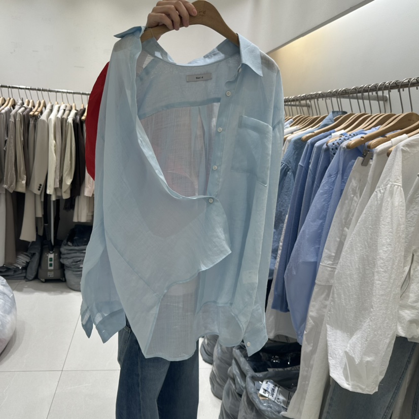 BLUEI-D/N SHARP韓國東大門代購女裝新款職業襯衫蕾絲衫Blue i-d/N SHARP襯衫/蕾絲衫圖色2