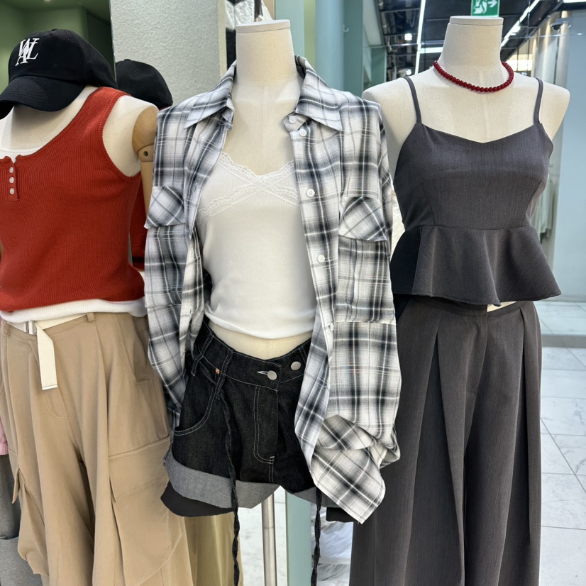 ROMANTIC NEWYORK韓國直郵女裝新款熱賣襯衫蕾絲衫復古格紋ROMANTIC NEWYORK襯衫/蕾絲衫圖色2