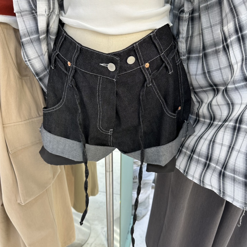 ROMANTIC NEWYORK韓國直郵實拍女士新品26春夏短褲不褪色ROMANTIC NEWYORK短褲圖色1