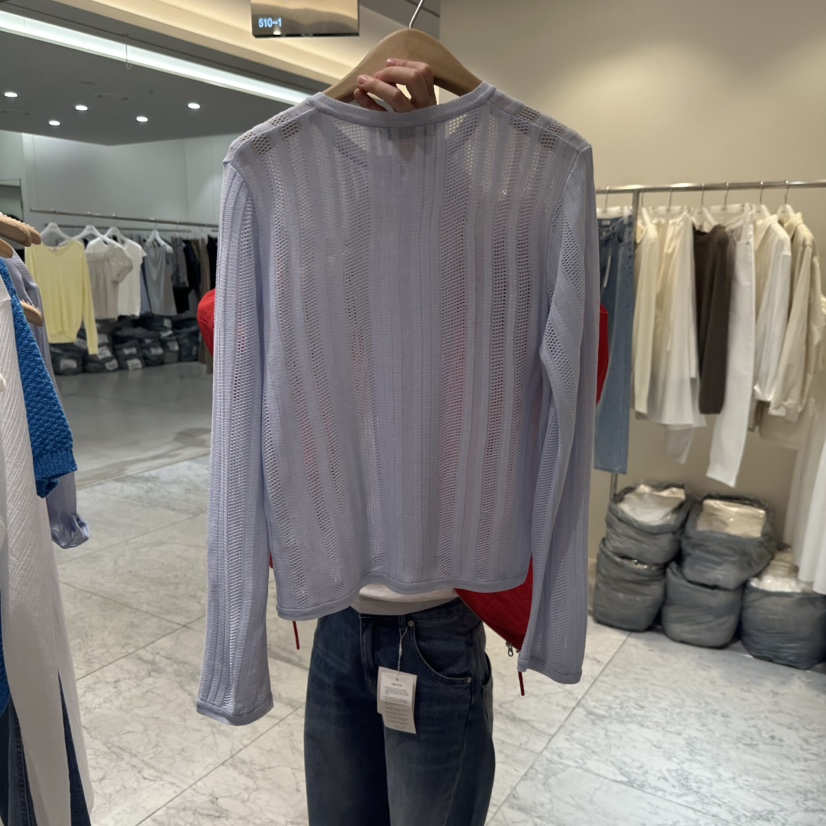 BLUEI-D/N SHARP韓國東大門直郵女士新款人氣26春夏針織衫Blue i-d/N SHARP針織衫