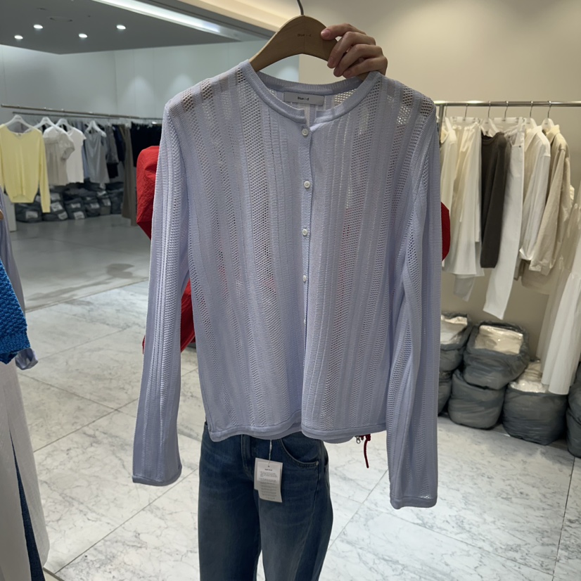 BLUEI-D/N SHARP韓國東大門直郵女士新款人氣26春夏針織衫Blue i-d/N SHARP針織衫圖色1