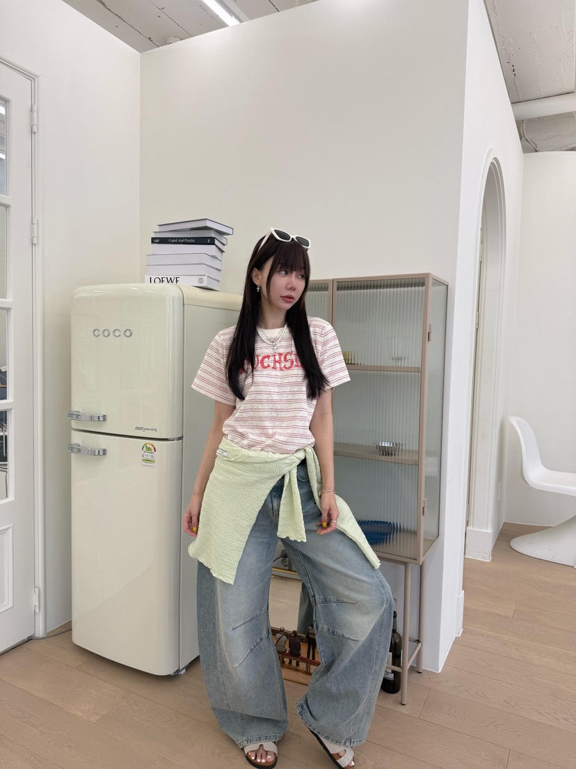 LUMIPLE韓國直郵女裝新品人氣職業推薦休閑熱賣26春夏T恤LUMIPLET恤