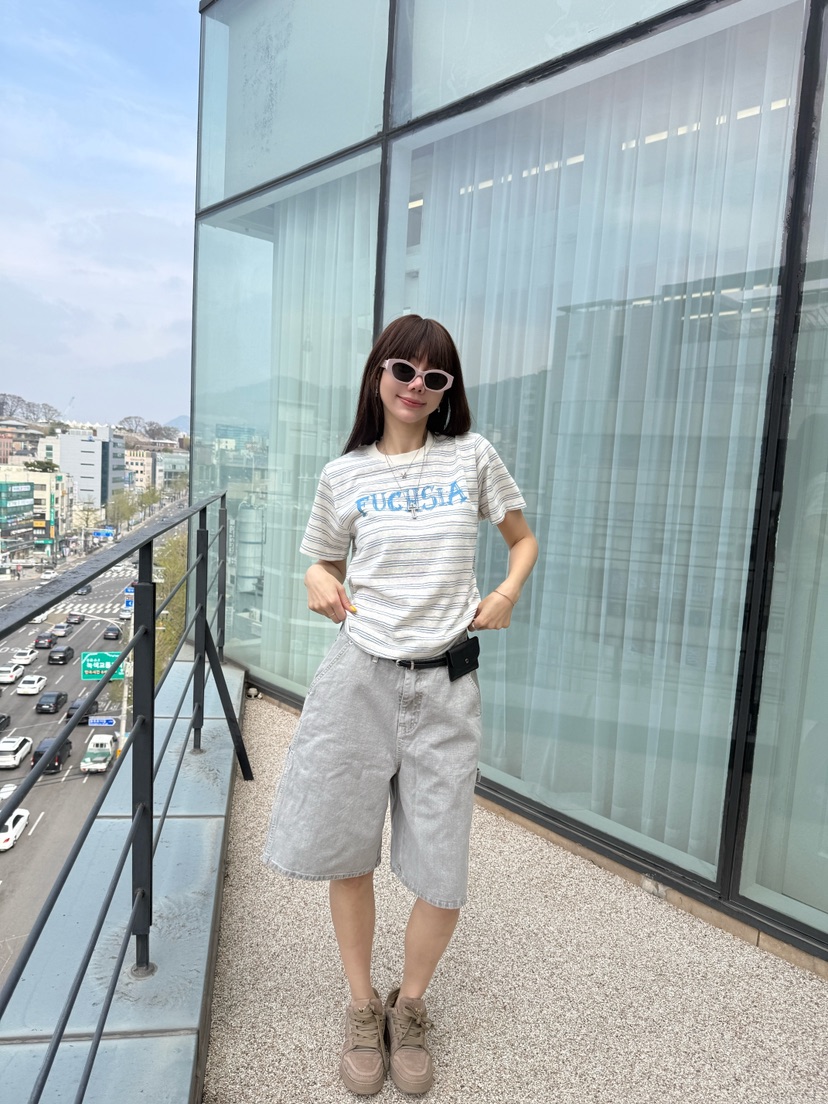 LUMIPLE韓國直郵女裝新品人氣職業推薦休閑熱賣26春夏T恤LUMIPLET恤