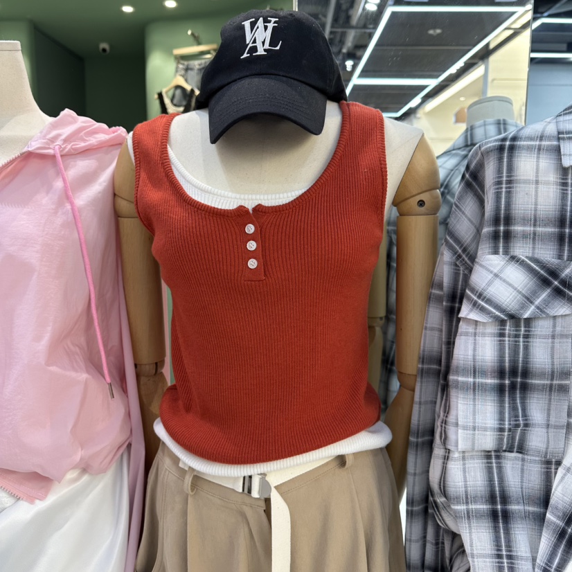 ROMANTIC NEWYORK韓國直郵實拍女士新款職業吊帶背心假兩件ROMANTIC NEWYORK吊帶/背心圖色2