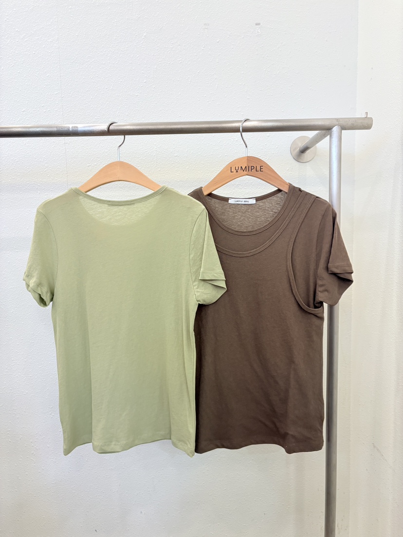 LUMIPLE韓國直郵女士新品26春夏職業休閑時尚推薦T恤開衩LUMIPLET恤