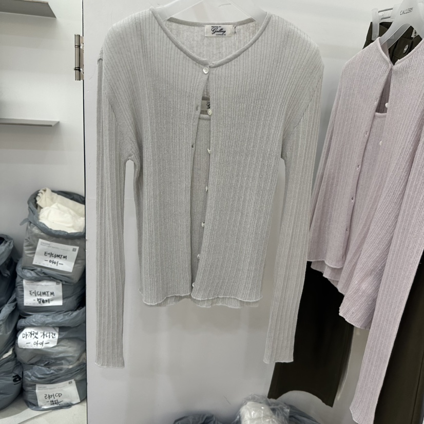 GALLERY-P韓國東大門代購女裝新品職業推薦針織衫開衫羅紋GALLERY-P針織衫圖色2