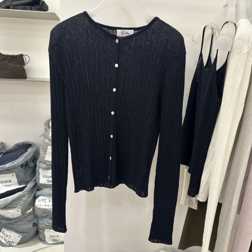 GALLERY-P韓國東大門代購女裝新品職業推薦針織衫開衫羅紋GALLERY-P針織衫圖色4