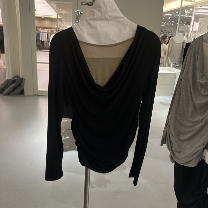 LOVE YOU SO MUCH/MORE THAN YESTERDAY韓國直郵實拍女士新品人氣長袖T恤假兩件LYSM/MORE THAN YESTERDAY長袖T恤圖色2